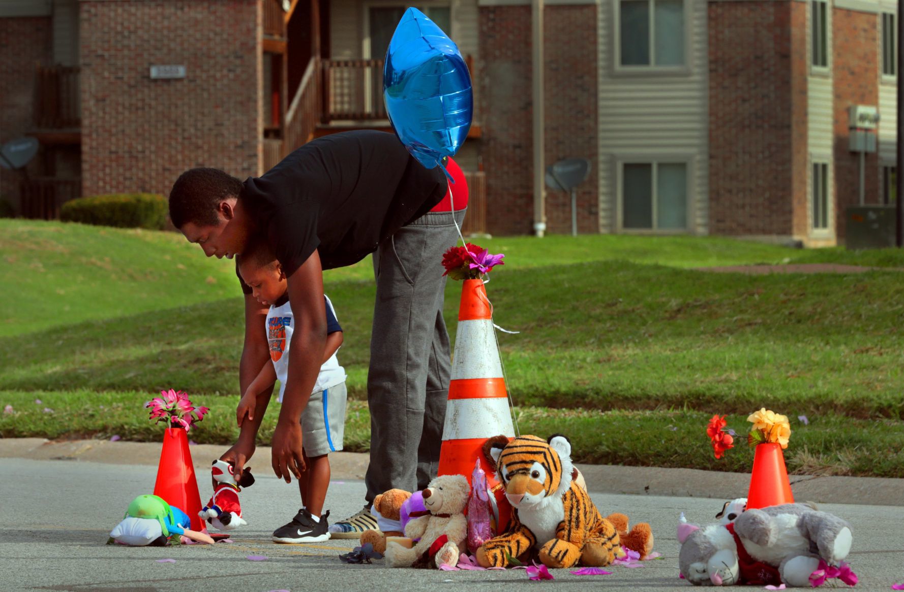 Memorial to Michael Brown, Jr. grows on Canfield Drive on eve of fifth anniversary of Ferguson unrest